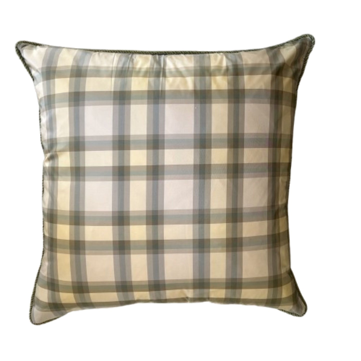 Miss De Wolfe in the Conservatory Iconic Scalamandre Cocoa 22 x22 Designer Pillow with Down Feather Insert