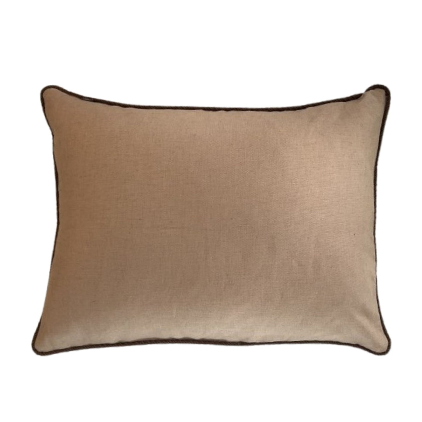 Lee Jofa Kashmir Tree Sienna Linen 16 x 22 Decorative Pillow with Down Feather Insert