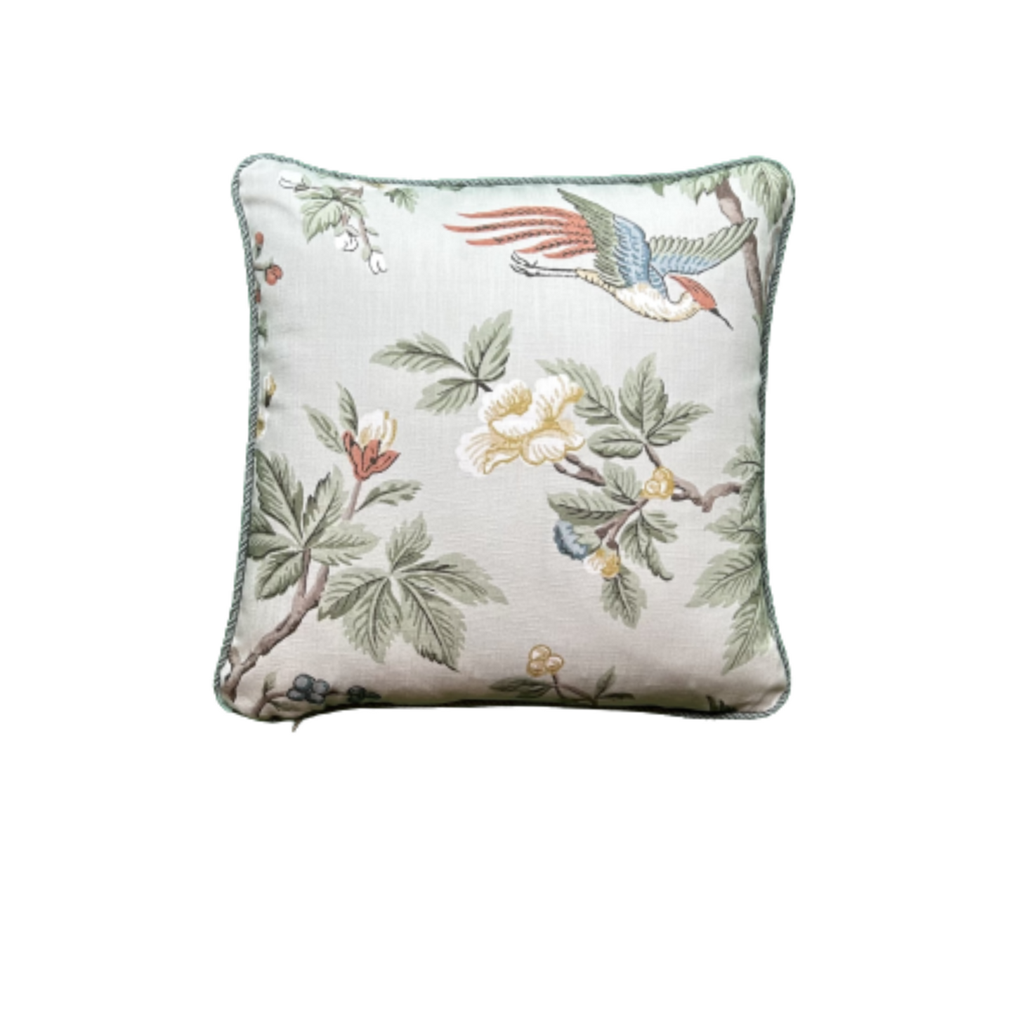 100 main Lophura British National Trust 18 x 18 Decorative Pillow with Down Feather Insert