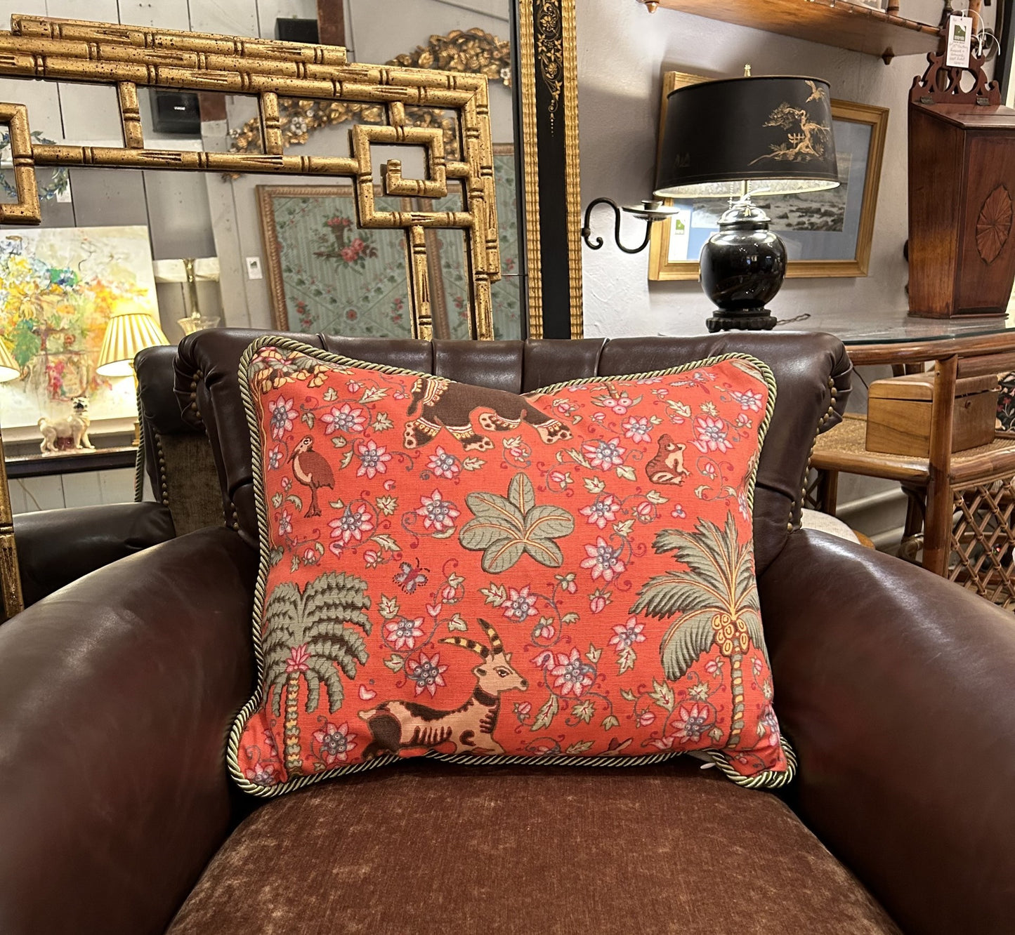 Rajput Animal Safari 18 x 22 Decorative Pillow with Down Feather Insert