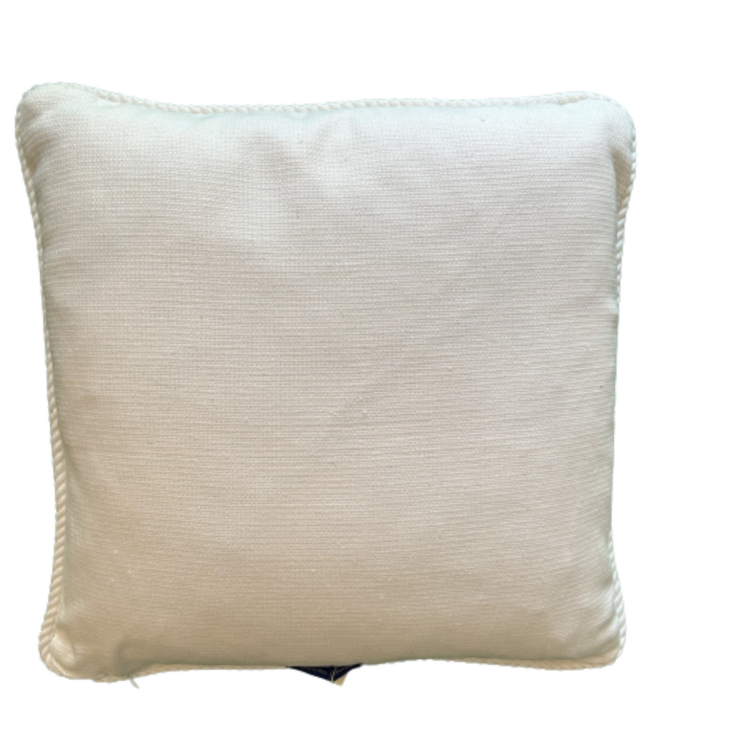 Ananda Indigo Robshaw Blue and White Hand Block 18 X 18 Decorative Square Pillow with Down Feather Insert
