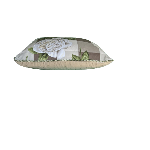 Scalamandre Gertrude's Rose 20 x 20 Decorative Square Pillow with Down Feather Insert