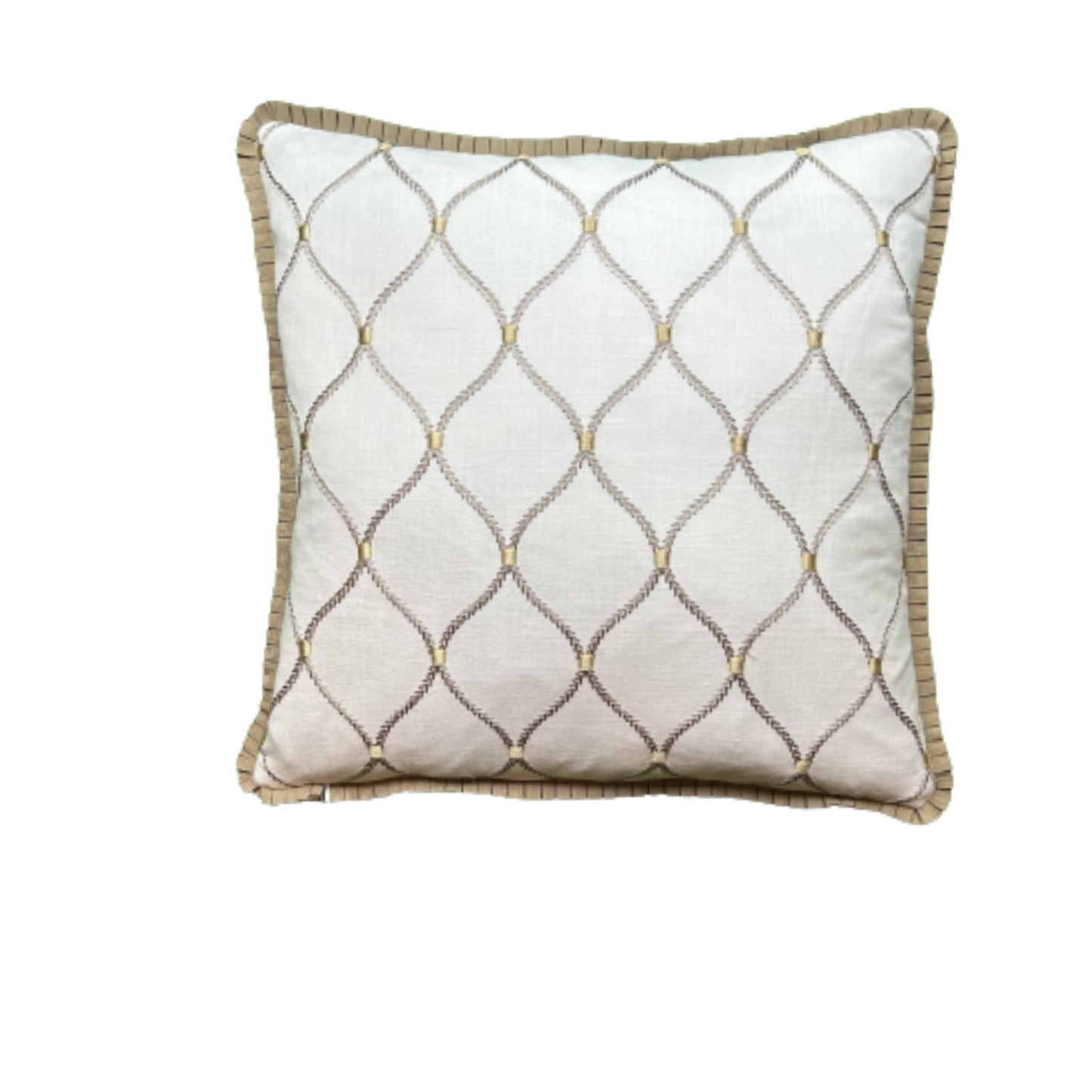 Garden Gazebo Shell PInk 22 x 22 Decorative Pillow with Down Feather Insert