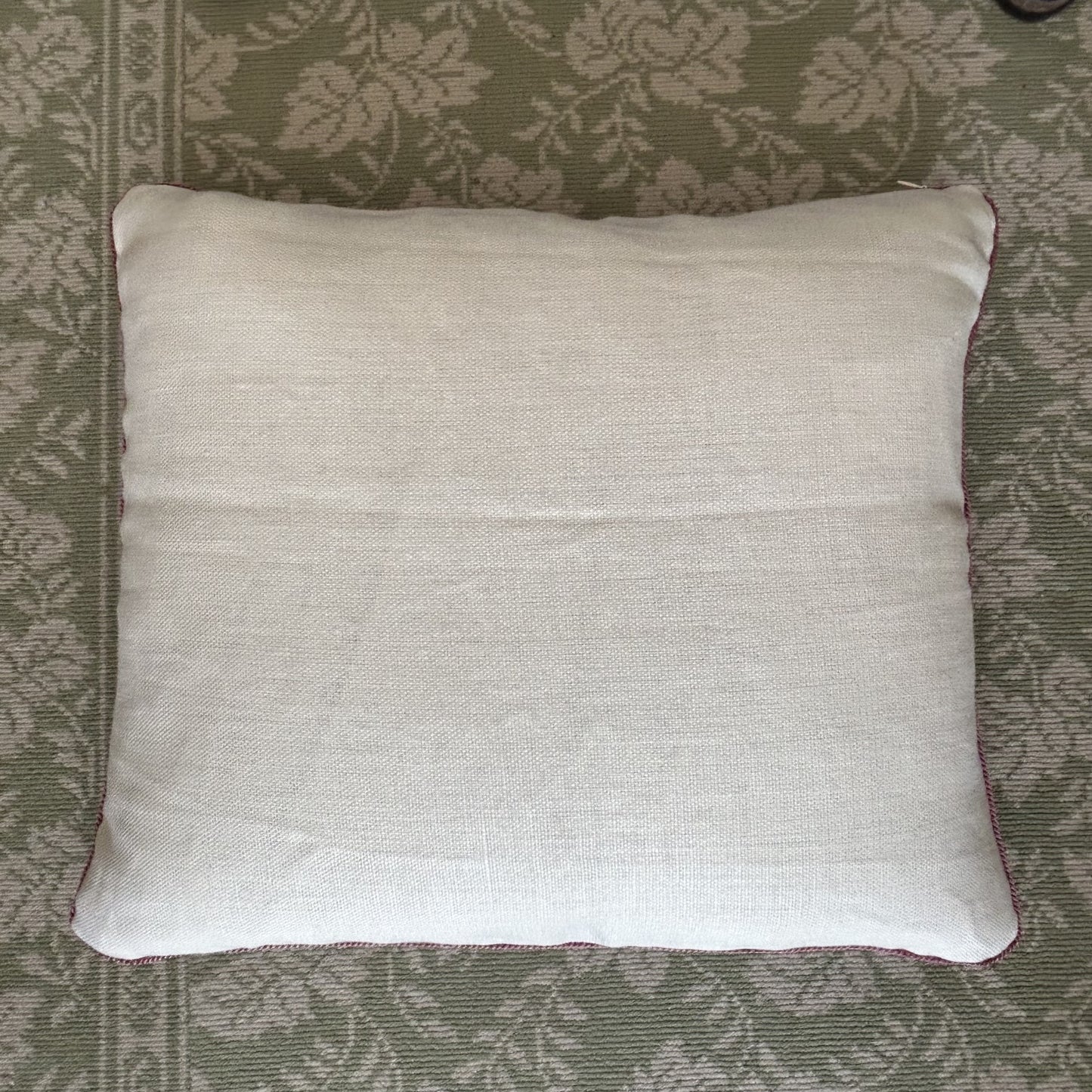 Vintage Rose and Vine 18 x 22 Decorative Pillow with Down Feather Insert