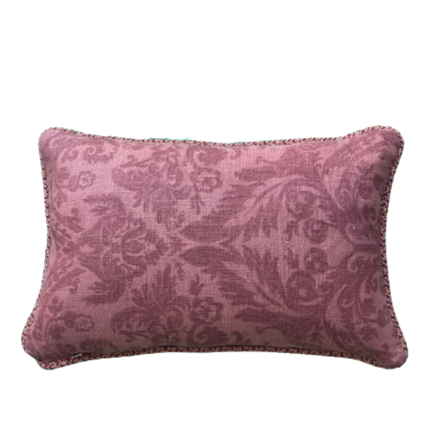 Vintage Country Hand Printed Paprika Red Toile 16 x 24 Rectangle Lumbar Pillow with Down Feather Insert