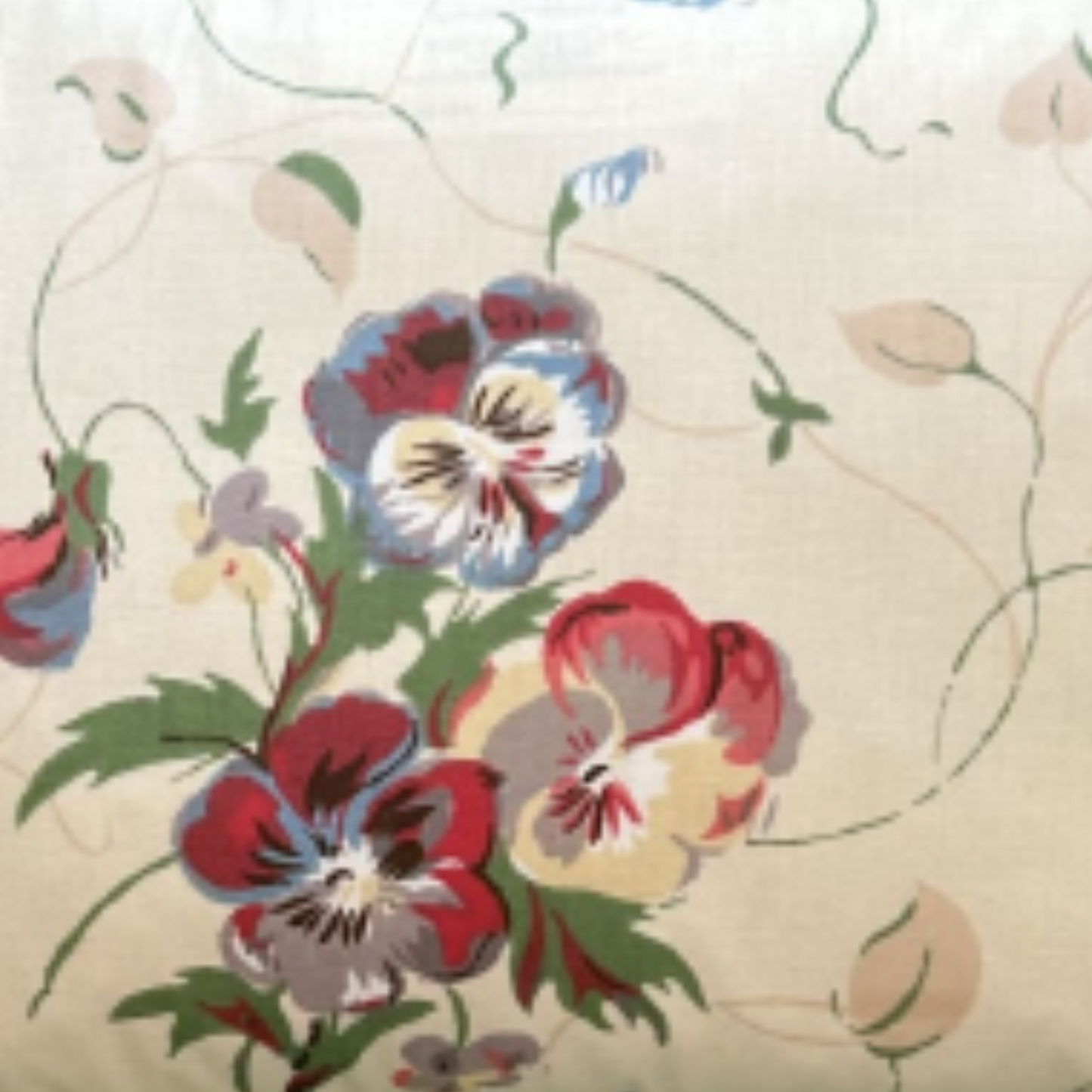 Iconic Colefax Chintz 12 x 20 Rectangle Decorative Pillow with Down Feather Insert
