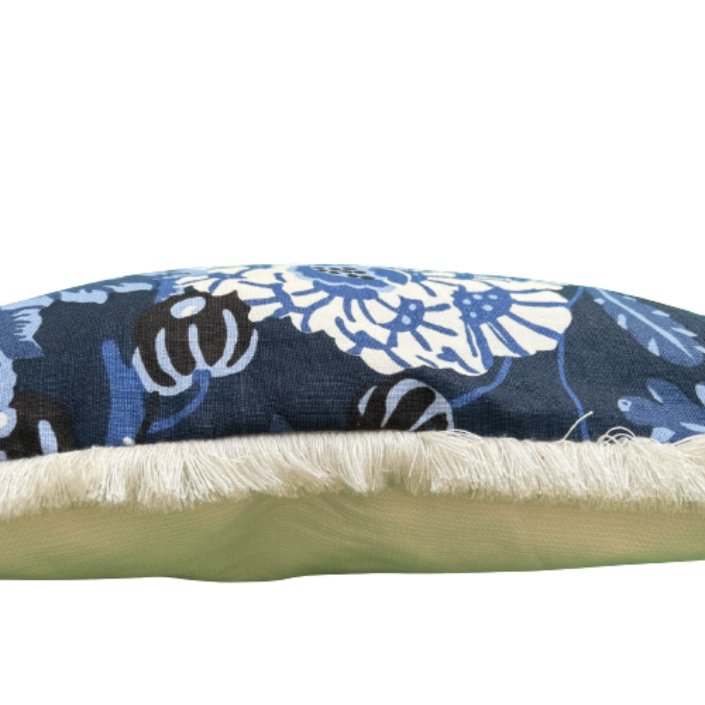 Mitford Blue and White 17 X 23 Rectangle Lumbar Designer Pillow with Down Feather Insert
