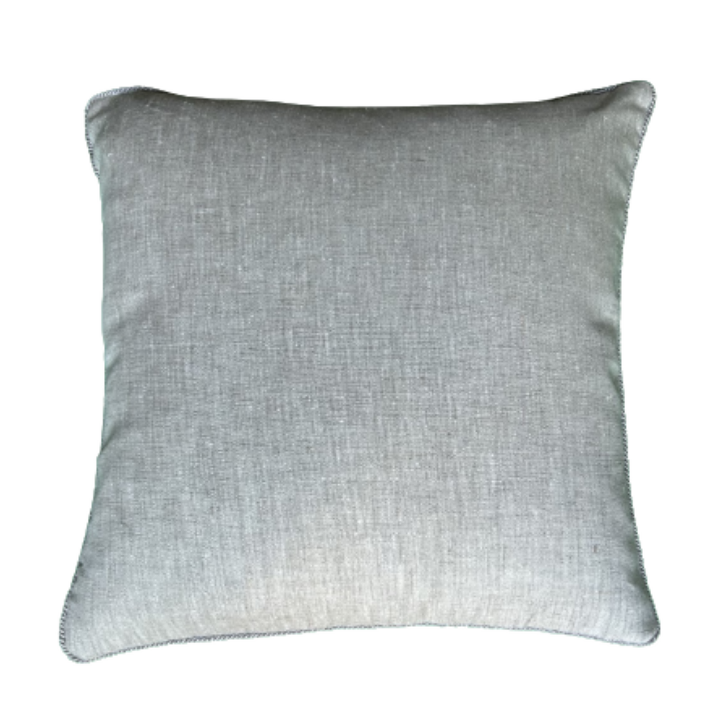 Antique Denim Blue Ticking Stripe 19x19 Decorative Pillow with Down Feather Insert