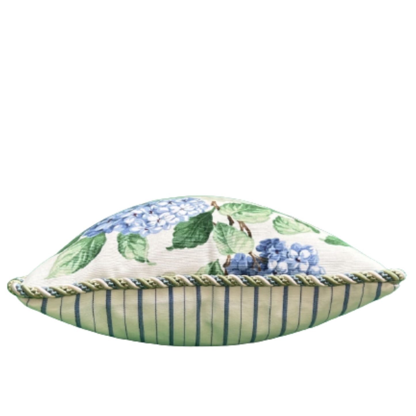 Vintage Scalamandre Ivy and Hydrangea 15 x 15 Square Decorative Pillow with Down Feather Insert