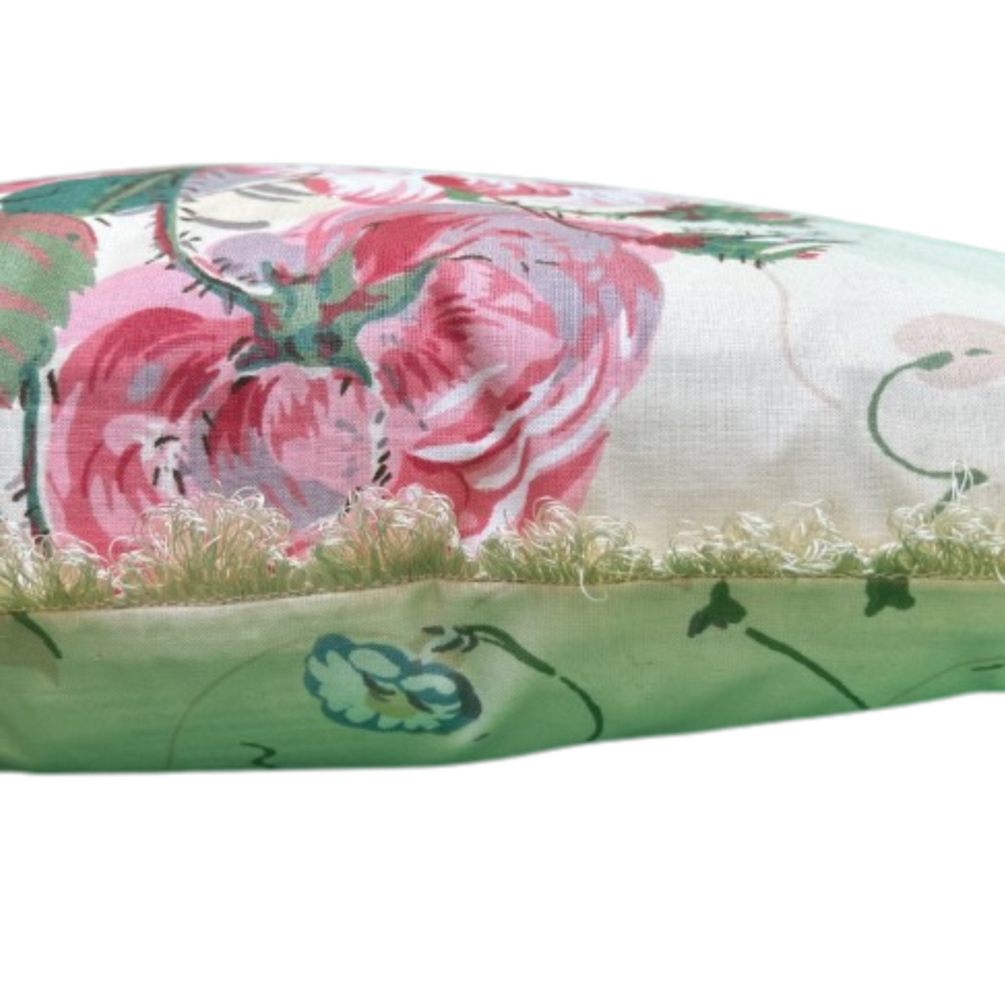 Iconic Colefax Chintz 12 x 20 Rectangle Decorative Pillow with Down Feather Insert
