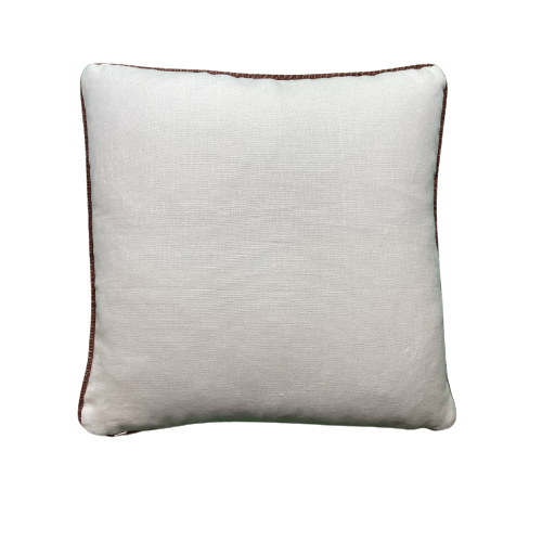 Pomegranate Hand Block Dijon Yellow Print Indiennes Pillow 20 X 20 Square Decorative Pillow with Down Feather Insert