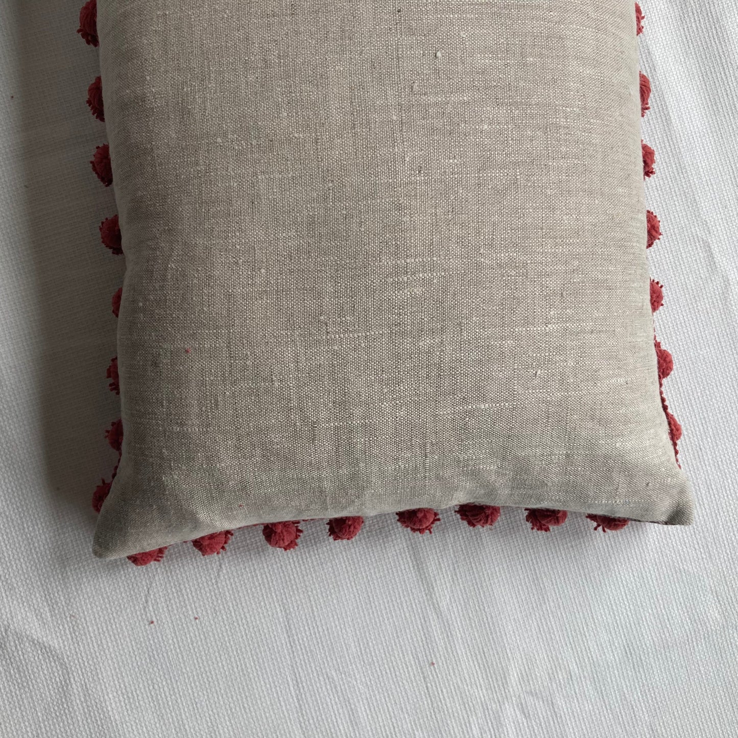 Koyari Crimson Wool Paisley from Zoffany 14 X 26 Rectangle Decorative Pillow with Down Feather Insert