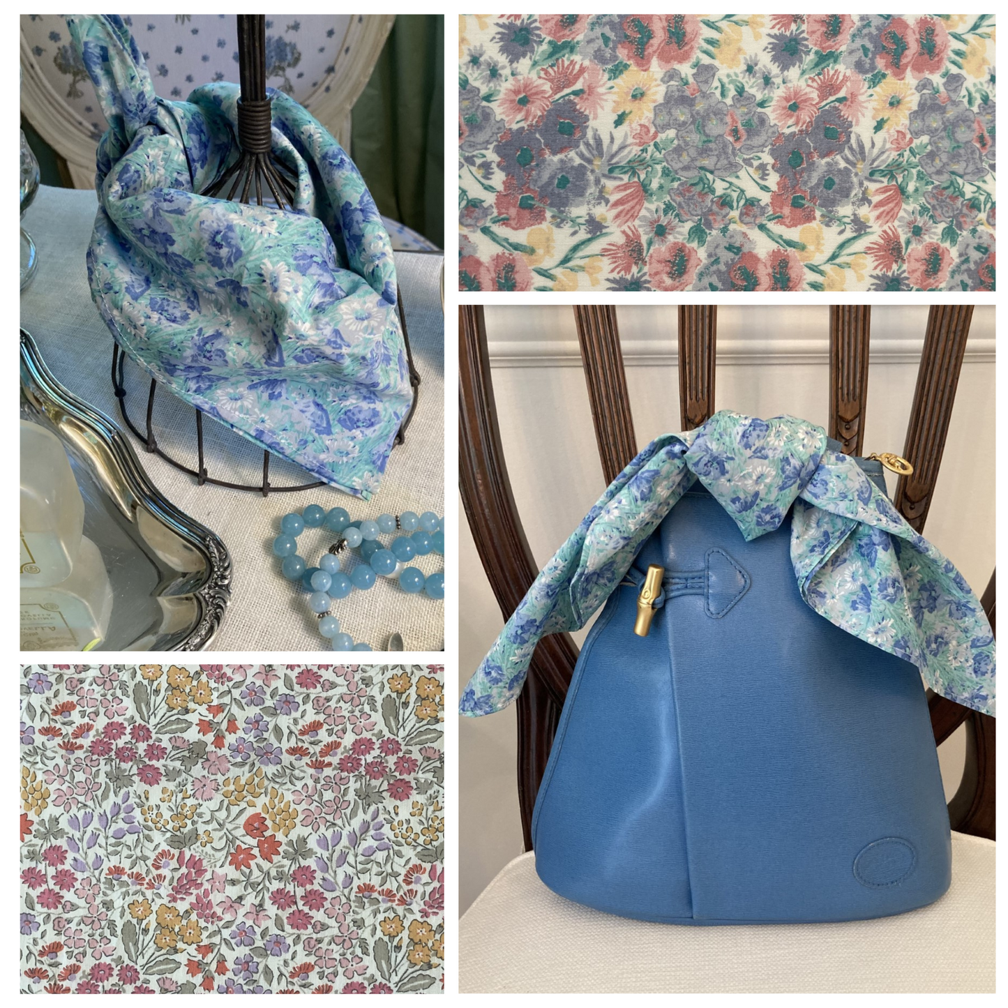 Liberty Print Square 100% Cotton Scarf Collection