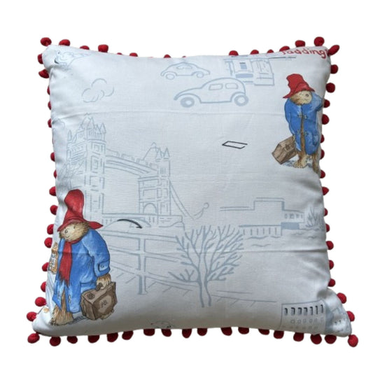 Paddington Bear in London Jane Churchill Rare Nursery Tales 15 x 15 Pillow with Down Feather Insert