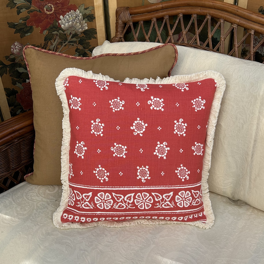 Slow Poke Turtle Pond 18 x 18 Decorative Throw Pillow with Down Feather Insert