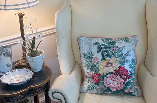 Ambrieres by Clarence House Decorative Pillow 18 x 18 includes Down/Feather Insert