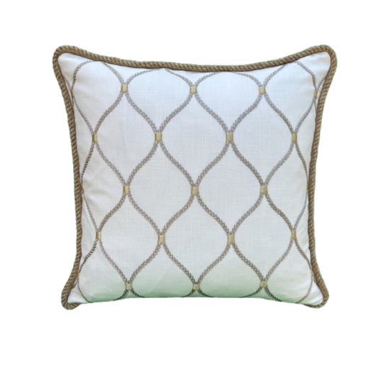 Flowering Chestnut Document Print Decorative 20 x 20 Pillow with Down Feather Insert