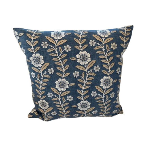 Sanderson Fleurie Trailing Vine 21 x 21 Decorative Pillow with Down/Feather Insert
