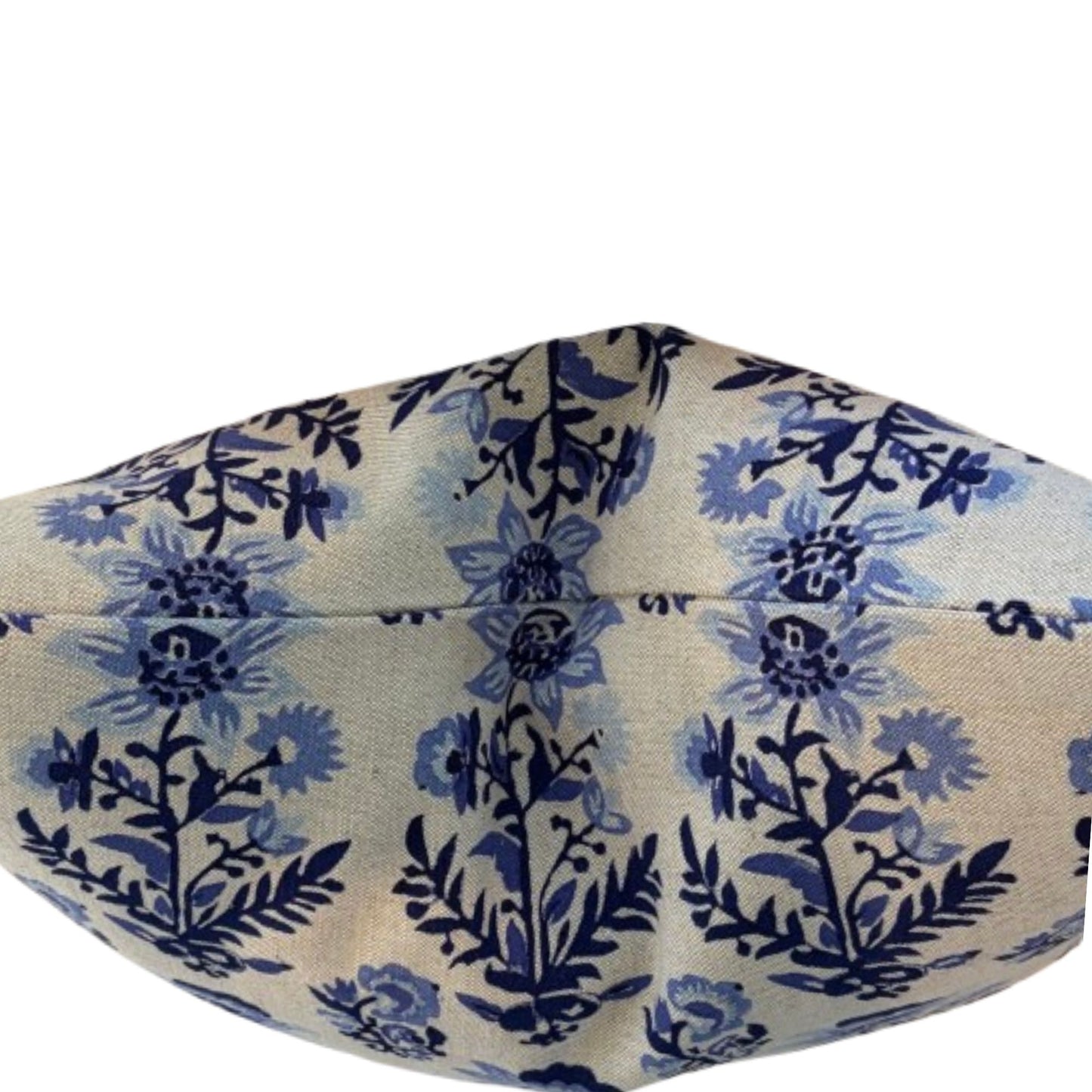 Robshaw Hina Azure Block Print 18 x 18 Decorative Pillow with Down/Feather Insert