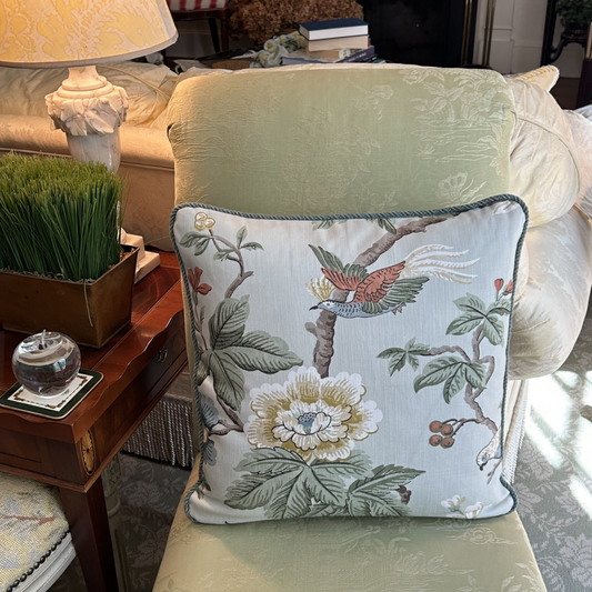 100 main Lophura British National Trust 18 x 18 Decorative Pillow with Down Feather Insert