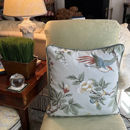100 main Lophura British National Trust 18 x 18 Decorative Pillow with Down Feather Insert