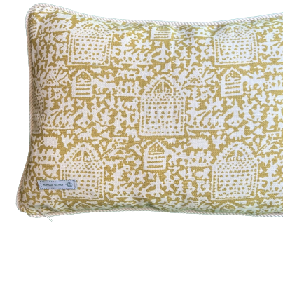 Pradesh Citrus Seashore 14 x 20 Decorative Pillow with Down Feather Insert