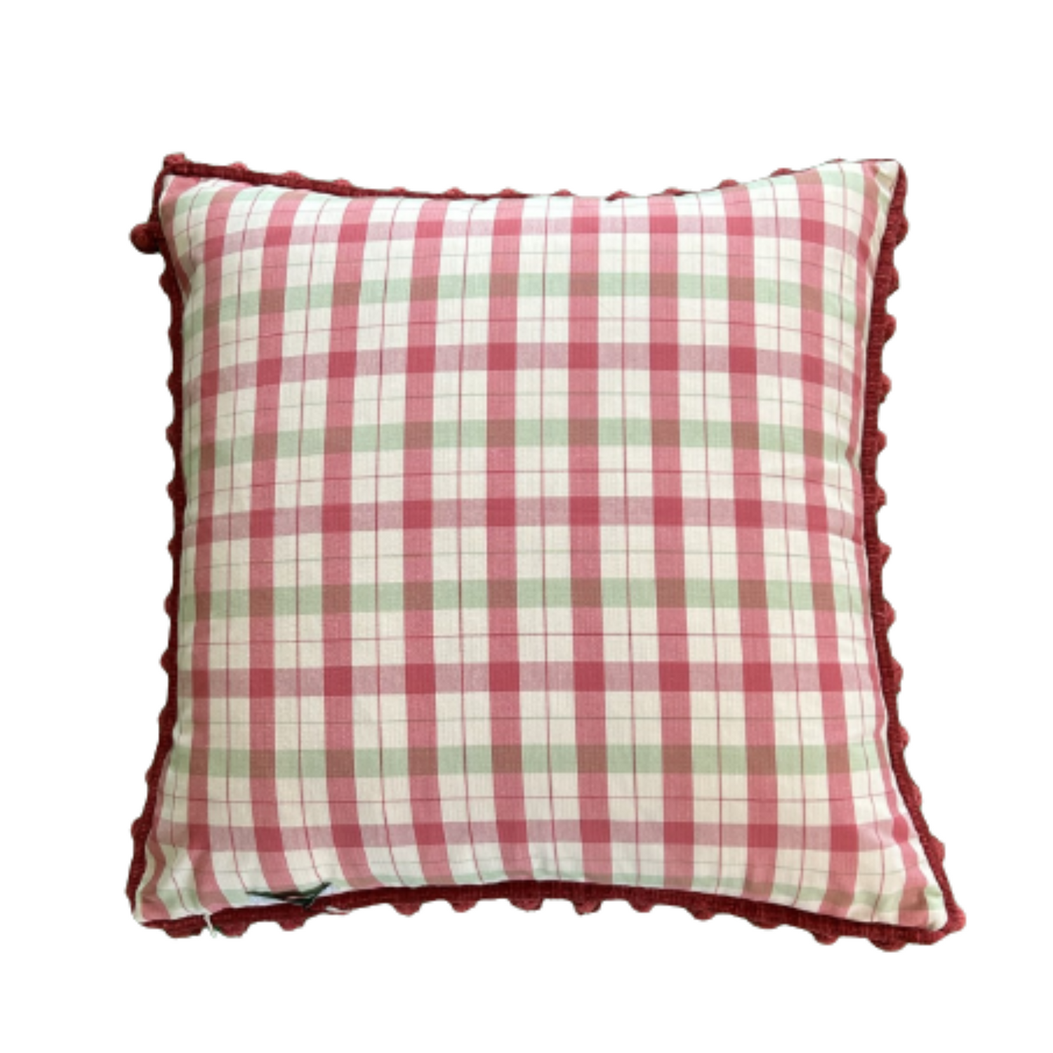 Red Geranium 22 x 22 Inches Decorative Designer Pillow with Down Feather Insert