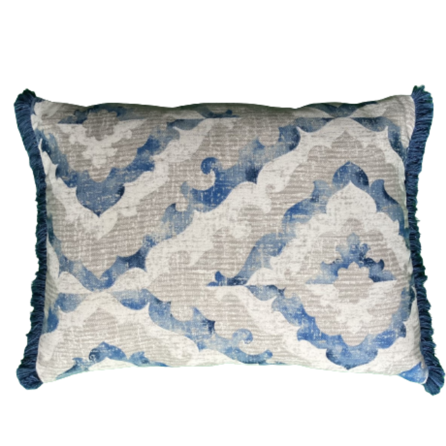Blue sales rectangle pillow