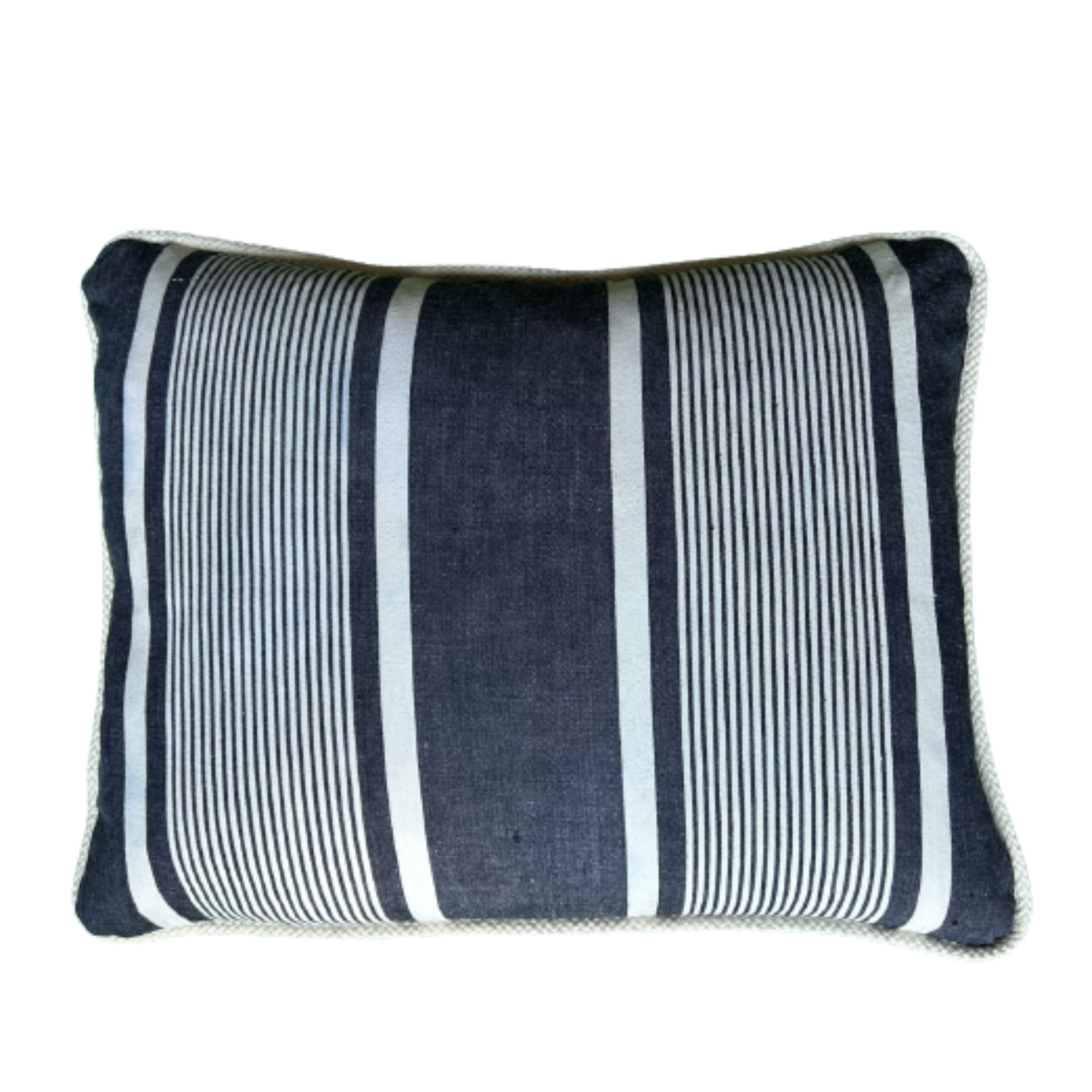 Monarch Chenille 18x18 Denim Blue Throw Pillow with Feather Insert