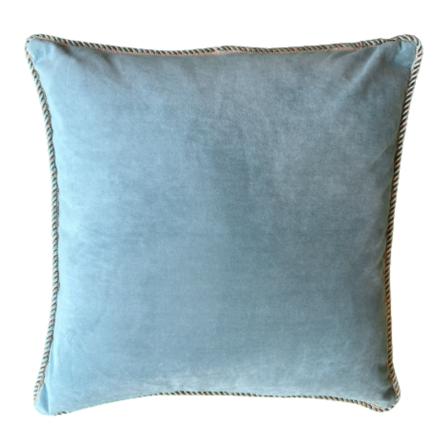 William Yeoward Linen and Velvet 25 x 25 Square Decorative Designer Pillow Front with Down Feather Insert