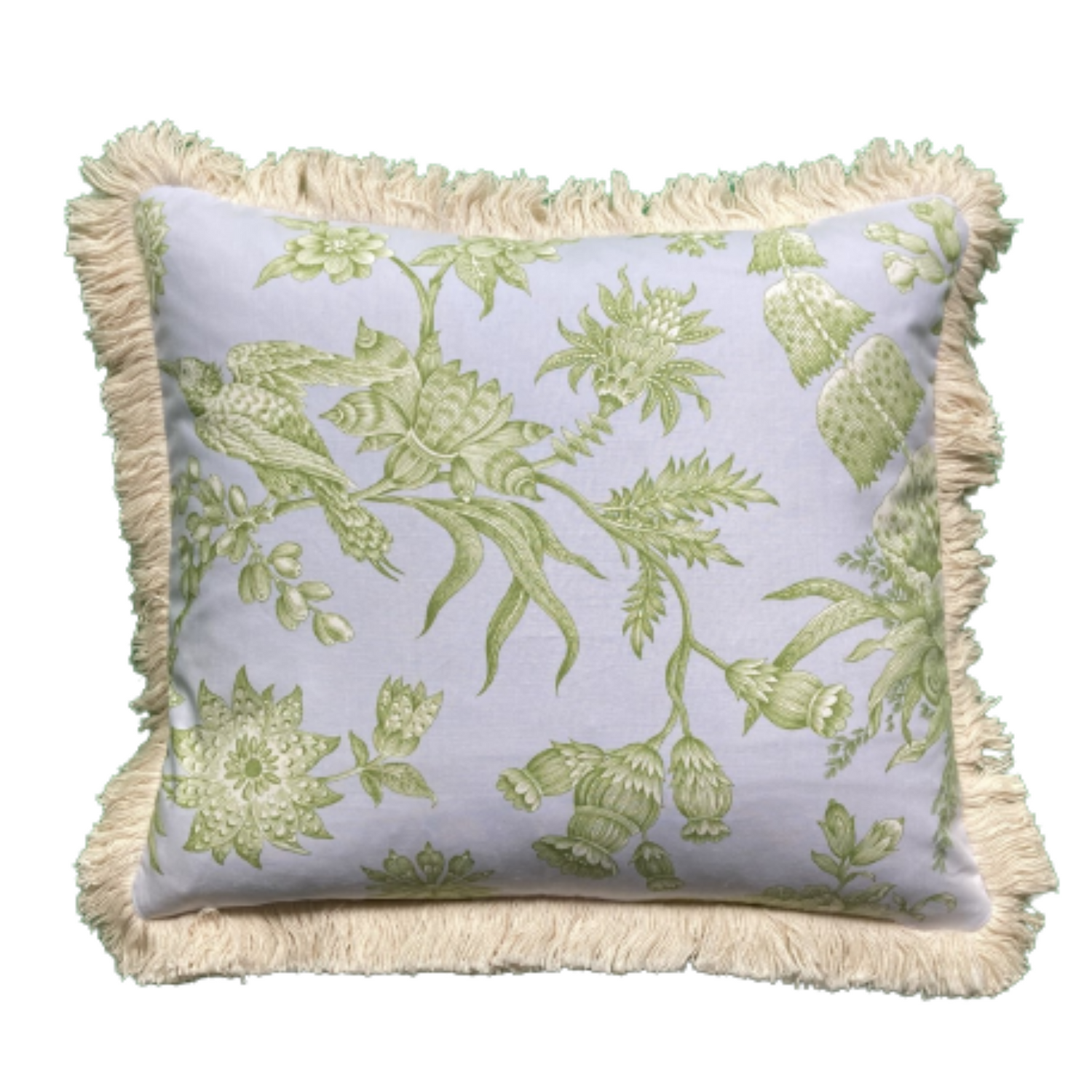 Coastal Toile by Brunschwig 16 X 18 Inches Pillow with Down Feather Insert