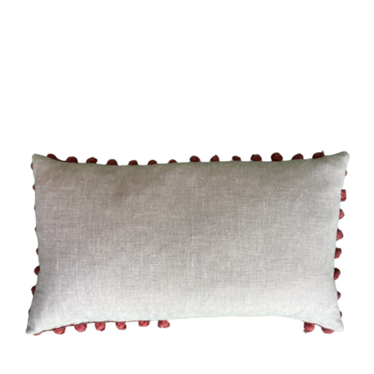 Koyari Crimson Wool Paisley from Zoffany 14 X 26 Rectangle Decorative Pillow with Down Feather Insert