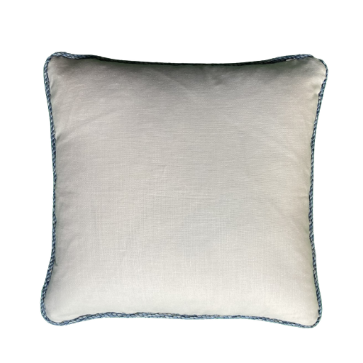 Chinoiserie Blue and White Ceramics 20 x 20 Square Designer Pillow with Down Feather Insert