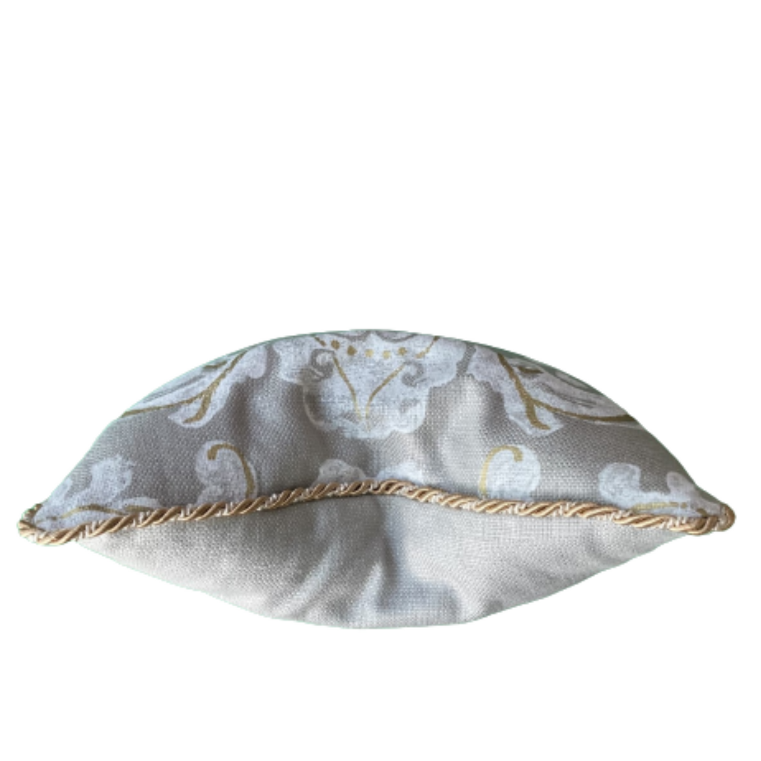 Brocatello Glam Damask 18 x 18 Square Designer Pillow with Down Feather Insert