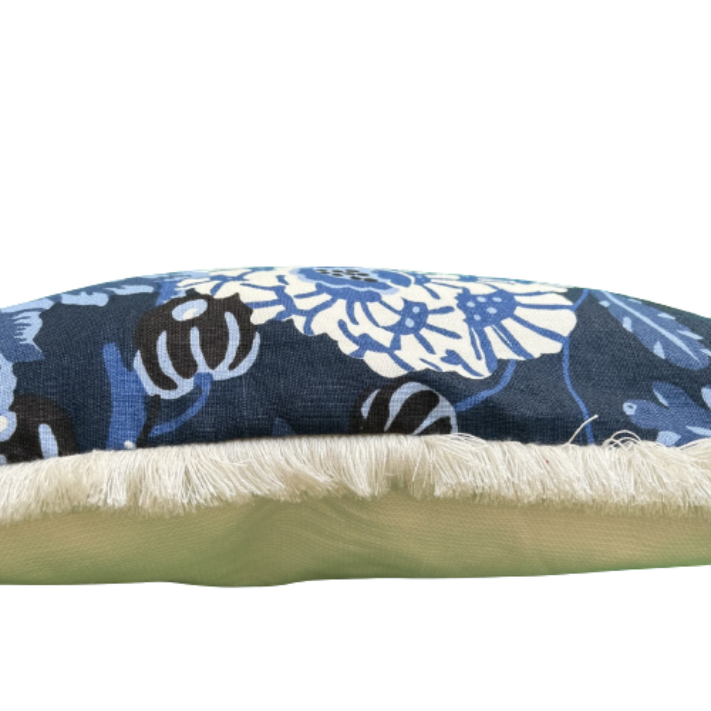 Mitford Blue and White 17 X 23 Rectangle Lumbar Designer Pillow with Down Feather Insert 