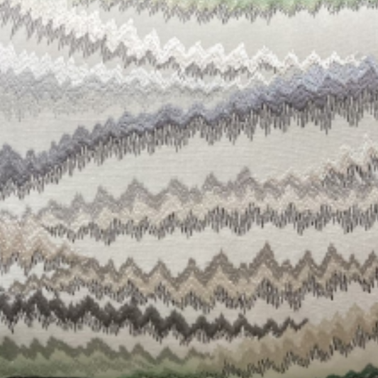 Zig Zag Shades of Grey 12 X 21 Rectangle Lumbar Designer Pillow with Down Feather Insert