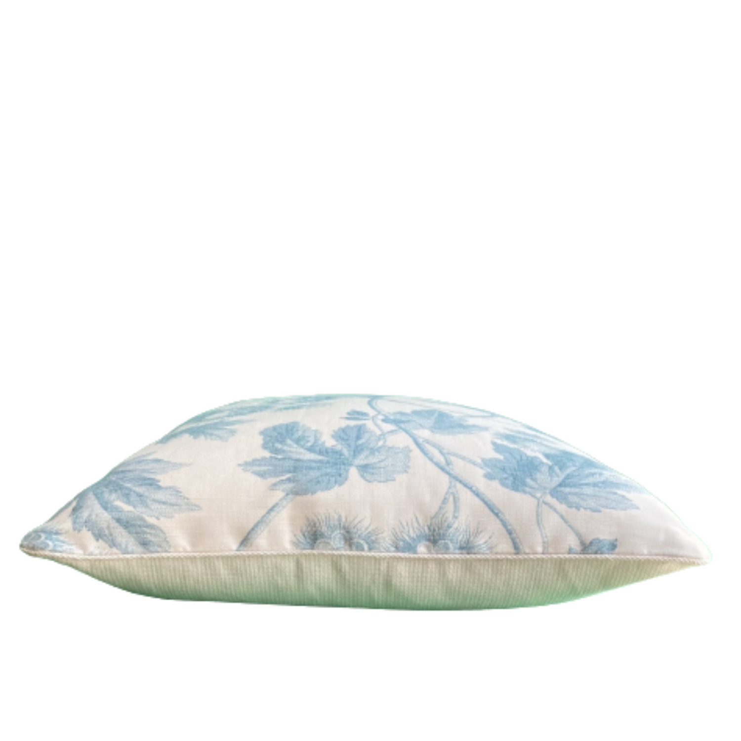 Virginia Summer Blue Toile Jane Churchill 20 x 20 Decorative Pillow with Down Feather Insert