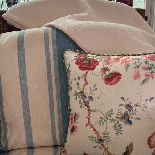 Pemberton by Colefax & Fowler 16 x 16 Square Inches Decorative Pillow with Down Feather Insert