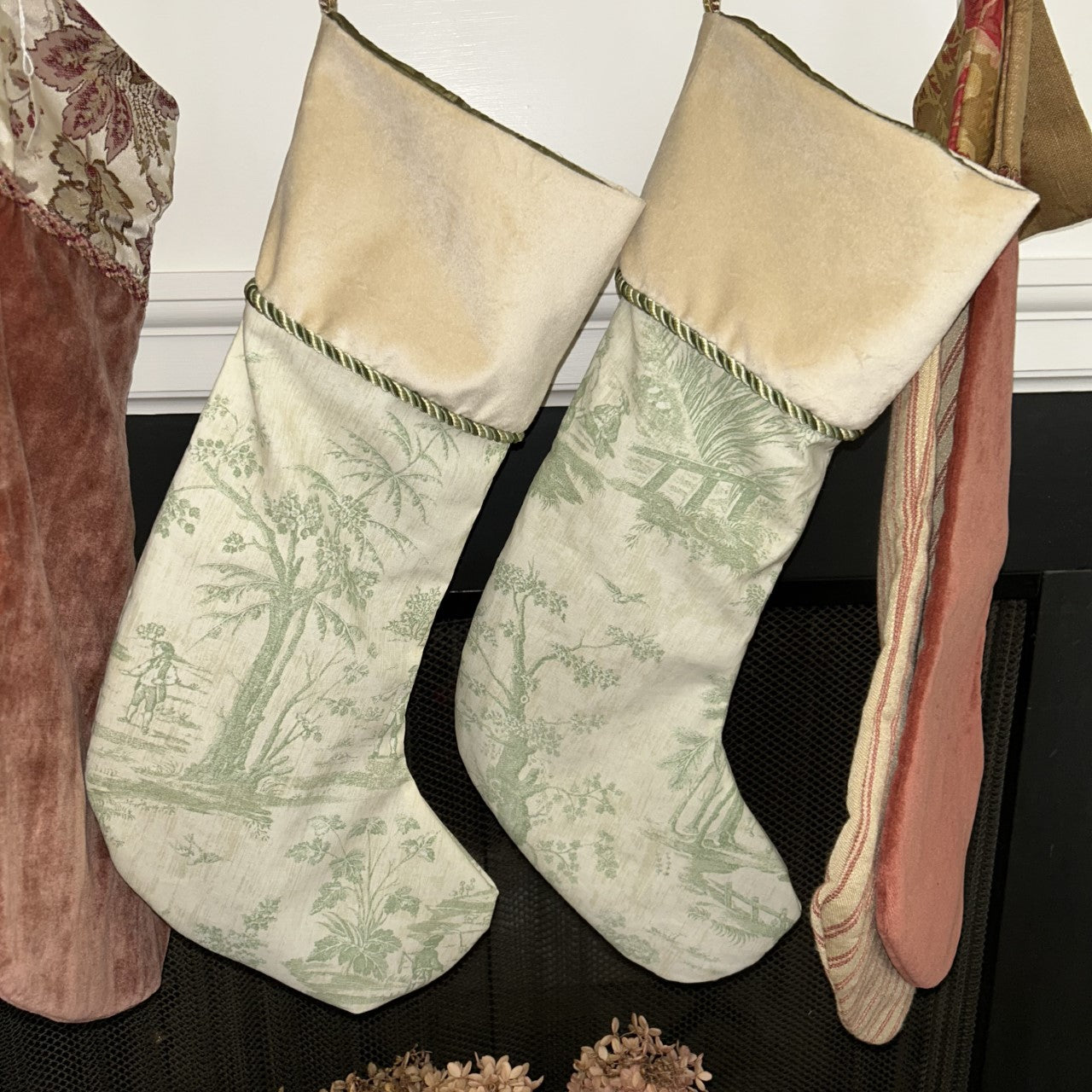 Christmas Stockings Upcycled from Designer Remnants - Your Choice of Print