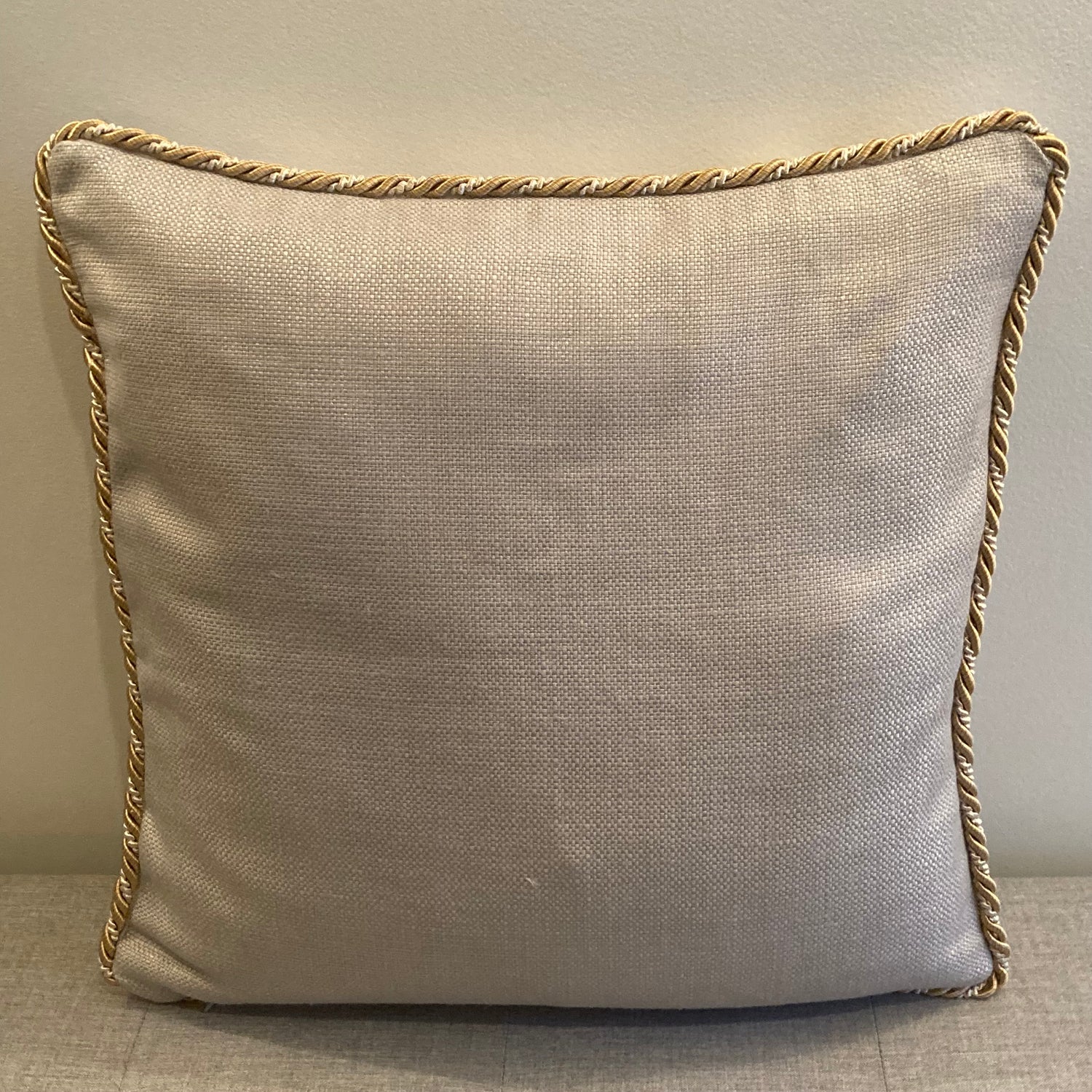 Brocatello Glam Damask 18 x 18 Inches Square Designer Pillow Back with Down Feather Insert